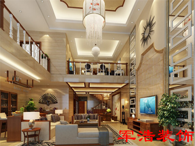杨浦崇明1200平方装潢设计案例