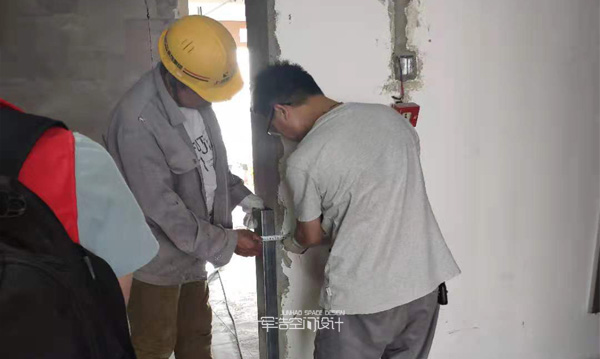 虹桥简欧风格水电验收现场